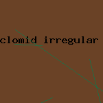 clomid irregular period